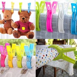 Grote wasknijpers set van 8 stuks voor het drogen van kleding, strandlakens en dekbedden — thumbnail 4
