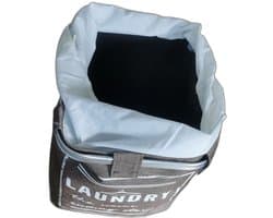 Wasmand - Wasmanden - Elegante Aluminium Opbergemmer met Ringhandvat - Wasmand inklapbaar - Opvouwbare Wasmanden - 35cm x 30cm x 50cm - IJzeren Pijpenrek