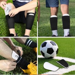 8 * 5cm Scheenbeschermers voor Voetbal - Extra Mini-Beschermers voor Heren Dames Jongens Meisjes, 2 Paar — thumbnail 5