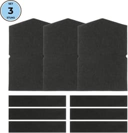 Bramokava 3x Filter set geschikt voor Miele Droger 6057930 + 9688381 - Spons Foam Schuimfilter — thumbnail 1