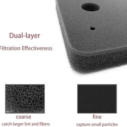 Droger Filter Sponsfilter - Warmtepompdroger - 207 x 157 x 30 mm Droger Pluizenfilter Sponsfilter - voor Wasdrogers - Basisfilter - zwart - 4stuks -geschikt voor Miele T1 Warmtepompdroger — thumbnail 2