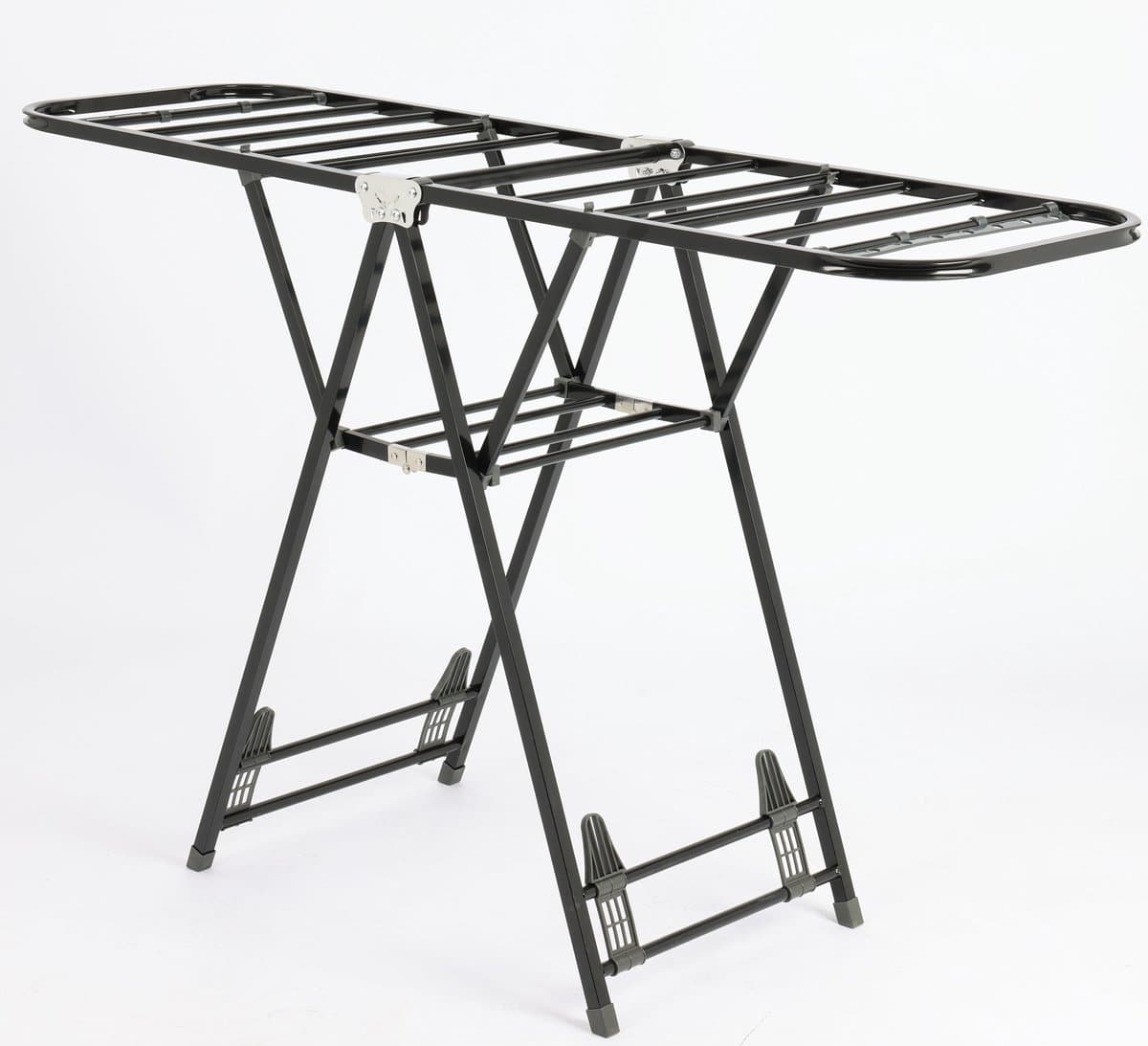 Ceruzo Wasrek Metaal – Inklapbaar - Verstelbaar – Zwart – 7m Drooglengte — afbeelding 1