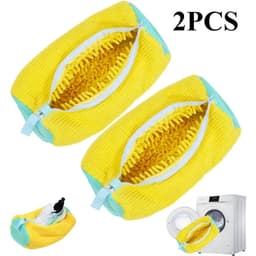 FA-VE Schoenen Waszak – Set van 2 Stuks – Sneaker Wasbeschermers – 39x19 cm – Voor Wasmachine – Herbruikbare Waszakken voor Sportschoenen — thumbnail 1