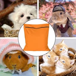Waszak voor huisdieren - waszakje voor huisdieren - Grote waszakken voor huisdieren - voorkomt dat dierenhaar de wasmachine verstopt - voor honden , katten , paarden , konijnen - oranje kleur - 70*80 cm — thumbnail 3