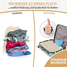 Set van 2 waszakken 91,5 x 61 cm 100% katoen - Extra grote, stevige waszak - Reiswasverzamelaar Herbruikbare wasbox Kledingzak Opberger — thumbnail 2