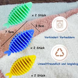 Famanu 6 stuks drogerballen voor wasdroger, visdrogerballen, wasballen voor donsjassen — thumbnail 3