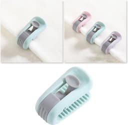 Dekbedclips-Gordijn bevestigingsclip set 8 stuks verpakt-kleur Groen — thumbnail 3