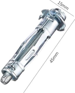 Duty metalen gipsplaat holte muurbevestigingen ankers, gipsplaat uitbreidingsschroeven, holle baksteen uitbreidingsbouten, M5x37 holte muurbevestigingen voor gipsplaat-20 stuks — thumbnail 2