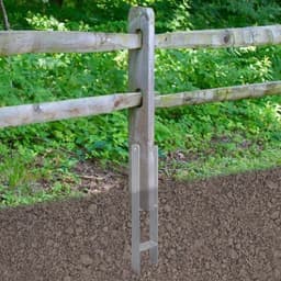 Paalanker - Grondanker H-anker - Houtconstructie Bouwen - Stabiele Verbinding - 10 stuks 600mm - Zwart — thumbnail 2