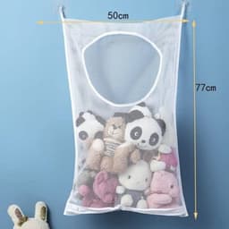Waszakken & wasnetten,Hangende waszak, opbergtas voor de wasmand - grijs — thumbnail 5