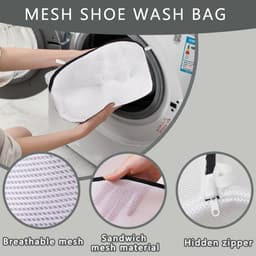 Waszakken, wasmachine-tas, wasnet, wasnet met ritssluiting voor wasmachine, netstof, waszakken — thumbnail 4