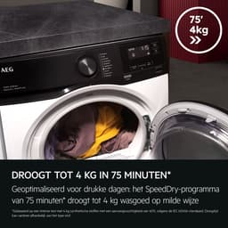 AEG TR7E86BB4 7000 SensiDry - Warmtepomp Droger - EnergyLabel C - 8 kg — thumbnail 4