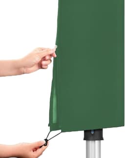 Droogmolen Hoes - 165 x 16 x 16 cm - Beschermhoes Universeel - Oxford-stof - Met rits en trekkoord - Heavy Duty Roterende Waslijn Afdekking - Waterdicht - Stofdicht - Winddicht - UV-bescherming - Geschikt voor tuinen, terrassen, buitengebruik - Groen — thumbnail 3