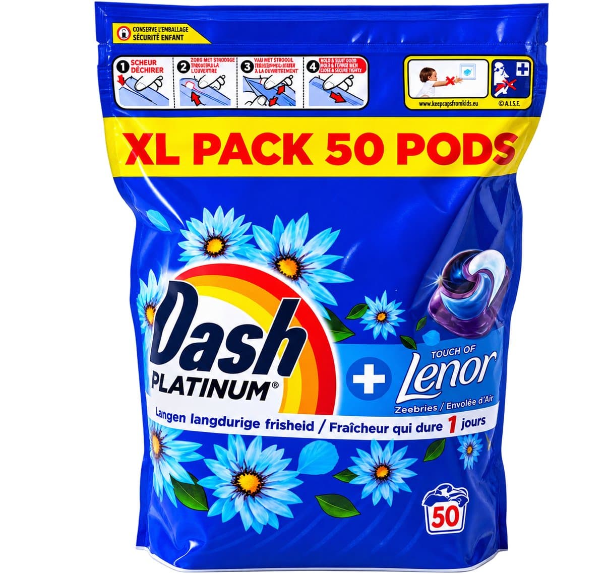 Dash All in 1 Pods - Zeebries - Waspods 50 Wasbeurten — afbeelding 1