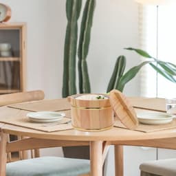 1set Houten Stoommandje Voor Rijst Verstelbare Keukenopslag Inclusief Deksel Voor Sushi Soepen Duurzaam Praktisch Keukengerei — thumbnail 2