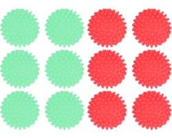 Wasbal, Wasmachine Wasbal, Wasmachineballen, Wasmachinebal, 6 stuks Wasbal Niet giftig PVC Veilig Herbruikbare huishoudelijke benodigdheden voor wasmachine Wasmachine(Groente)