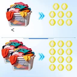 12x Witte Wasballen - Effectieve Verwijdering van Pluisjes en Huisdierhaar — thumbnail 2
