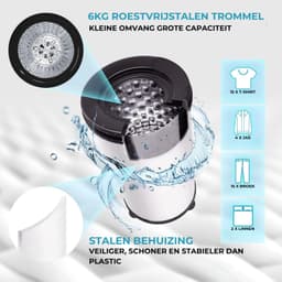 Lodgy® - Centrifuge - Droogzwierder - Centrifuge voor Wasgoed - Mini Wasdroger — thumbnail 2
