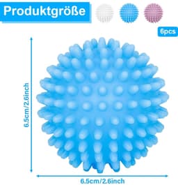 Set van 6 Herbruikbare Droogballen voor Wasmachine — thumbnail 5
