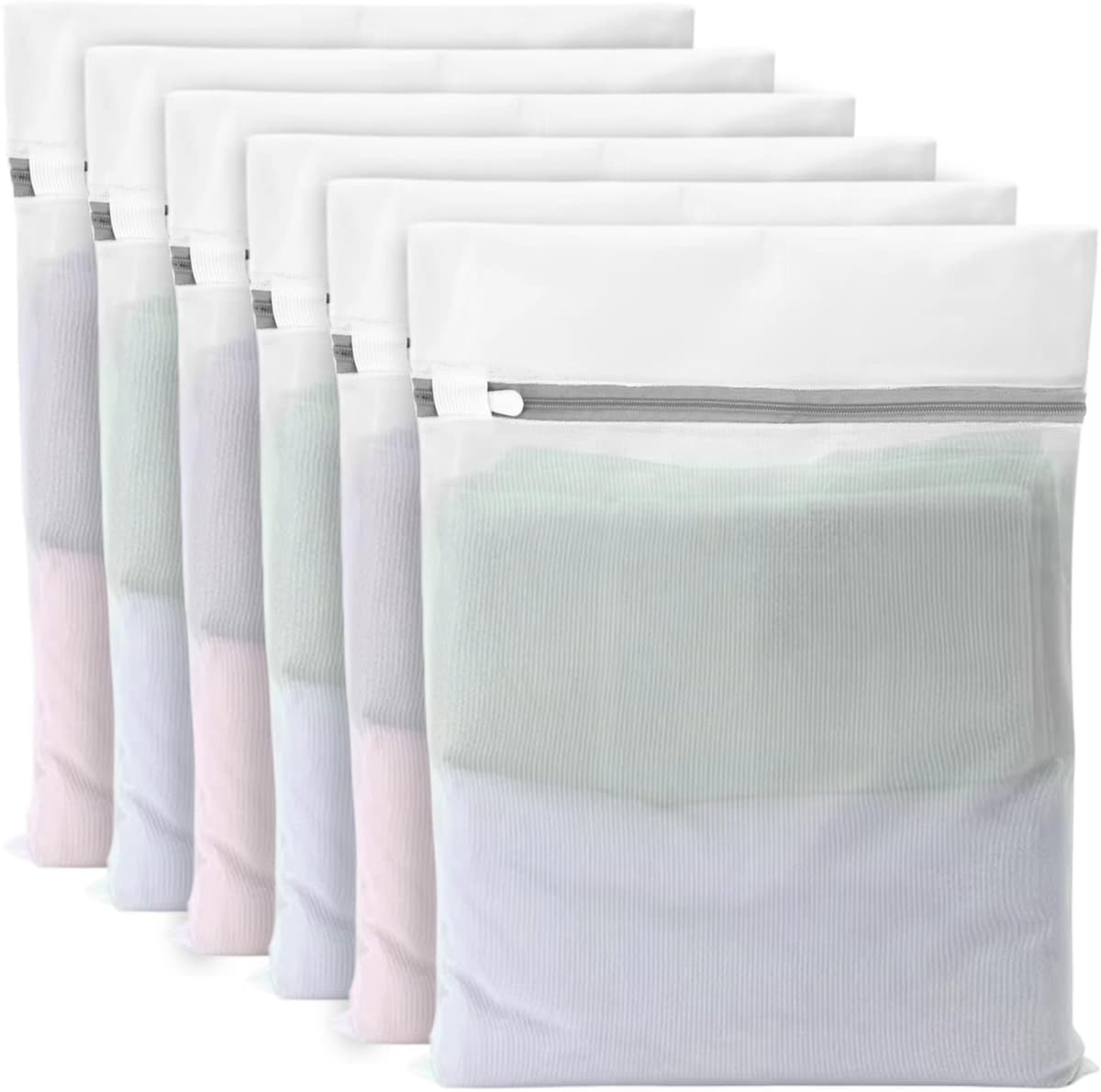 Wasnet - Met rits - 40 x 30 cm - Set van 6 — afbeelding 1