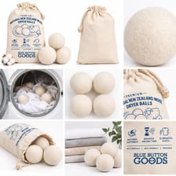 Droogballen voor wasdroger, set van 6, 100% Nieuw-Zeelandse wol — thumbnail 2