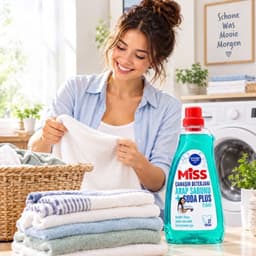 Miss Vloeibaar Wasmiddel Arap Sabunu en Soda Plus 1500ml – 37 Wasbeurten – Voor Bonte en Witte Was Arabische Zeep – Koud Water Formule 20°C — thumbnail 3