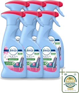 6 x Febreze – Textielspray – Roze Anjers – 375 ml - Wasstrips - Textielgeur - Textielverzorging - Geurverwijdering - Textielspray - Roze Anjers — thumbnail 1