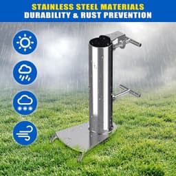 Parasolgrondanker - Stijl B - 3 Vorken - Robuust Metaal - Voor Tuin en Strand — thumbnail 3