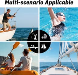 Tas, 4 liter, zwart, strand- en zwemtas, IPX4, met verstelbare schouderriem, waterdichte ritssluiting voor optimale bescherming, ideaal voor watersport, wandelen en reizen — thumbnail 5
