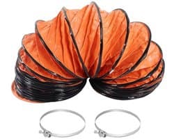 Flexibele kanaalslang - van 10 meter - voor ventilatie en pijpleidingen - PVC-materiaal - duurzaam en flexibel