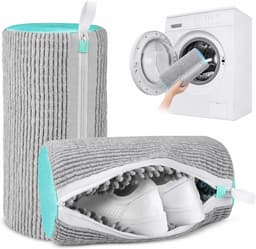 Wasmachine & Droger, Herbruikbaar met Verborgen Rits, Grijs — thumbnail 1