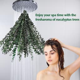Gedroogde eucalyptusbundel, 45,7 cm, natuurlijke groene eucalyptusplant, echte eucalyptusstengels, eucalyptustakken, douche, eucalyptus, hangende geconserveerde eucalyptus voor bloemstuk — thumbnail 5