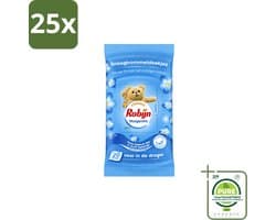 25 x Robijn – Droogtrommeldoekjes – Morgenfris - 20 Doekjes - Grootverpakking - Vaatwasstrips - Droogtrommeldoekjes - Wasgoed Drogen - Frisse Geur - Wasgoed Verzorgen - Kleuren Beschermen