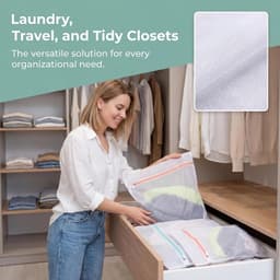 Set van 5 Wasnetten voor de Wasmachine in Diverse Maten 30x40, 40x50 en 50x60 cm voor Bescherming van Kleding — thumbnail 4
