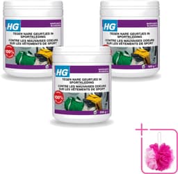 3 x HG - Wasruimte - Tegen Nare Geurtjes In Sportkleding - Wasmiddeltoevoeging - 500 g - Bulkverpakking - Geurverwijdering sportkleding - Douchemop - Stankmoleculen verwijderen — thumbnail 1