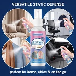 Anti-statische spray 100ml voor kleding en textiel, vermindert statische elektriciteit, ideaal voor auto en huisgebruik — thumbnail 4