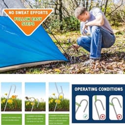 30cm Grondankers voor Tuin en Tentbevestiging (10 Stuks) — thumbnail 3