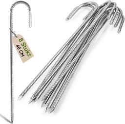 Set van 8 Sterke Zink Geplakte Grondankers 40 cm — thumbnail 1