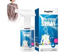 Anti-statische spray voor kleding en auto - Verwijdert stof, voorkomt statische elektriciteit, 60 ml
