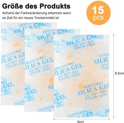 20 g x 15 stuks Silicagel Zakjes Droogmiddel met Oranje Silica Gel Indicator voor Vochtverwijdering — thumbnail 5
