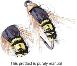 Fishing Forel Fly, 40 stuks levensechte vliegvissen Fly Trout Fly Lures Hook Fly Fishing Kit Box (Golden) — thumbnail 5