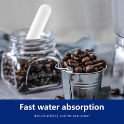 8 stuks diatomeeënaarde vochtabsorptiestang water absorptiestang drogen staaf droogmiddel voor wasgoed thuis — thumbnail 2