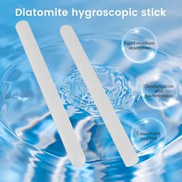 8 stuks diatomeeënaarde vochtabsorptiestang water absorptiestang drogen staaf droogmiddel voor wasgoed thuis — thumbnail 5