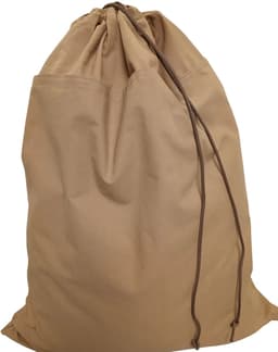 Bluvardi katoenen waszakken set van 4 stuks - XXL -navy blue-heavy duty natural cotton - bruin-grijs — thumbnail 3
