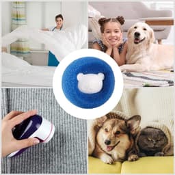 10 stuks dierenhaarverwijderaar voor wasmachine, drogerballen, kattenhaarvanger, hondenhaarverwijderaar, wasballen voor wasdroger, herbruikbare lint ballen, anti-winding, pluisbal voor — thumbnail 3