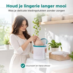 Living Direct Waszak set 2 stuks Waszakjes met Rits voor BH en Lingerie - Waszakken voor Wasgoed - Waszak BH - Wasnetjes met Rits - Waszak Groot - Laundry Bag - Wasnetten — thumbnail 3