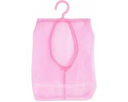 Waszak van Mesh, Multifunctionele Opbergtas van Mesh voor Ondergoed, Reistas met Ophanghaak voor Sokken, Kousen, Bh's en Ander Ondergoed de badkamer. (PINK)