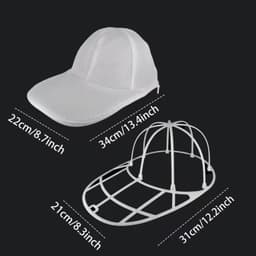 Cap Washer - 1 Stuk - Pettenwasser met Frame & Waszak - Waszakje voor Petten - Beschermt de Vorm - Universeel Maat — thumbnail 3