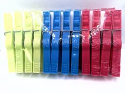 Plastic Knijpers | Plastic Wasknijpers | Kunstof Wasknijpers |  Plastic Clothes Pins |24 Stuks Diverse kleuren — thumbnail 2