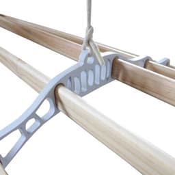 Droogrek plafond ophangbaar 240 cm - ruimtebesparend met katrol systeem — thumbnail 5